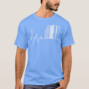 Camiseta Casas de batimento cardíaco arquiteto