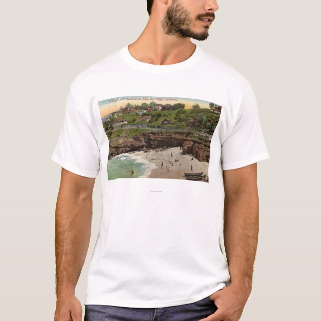 Camiseta Casas de campo e praia em La Jolla (Frente)