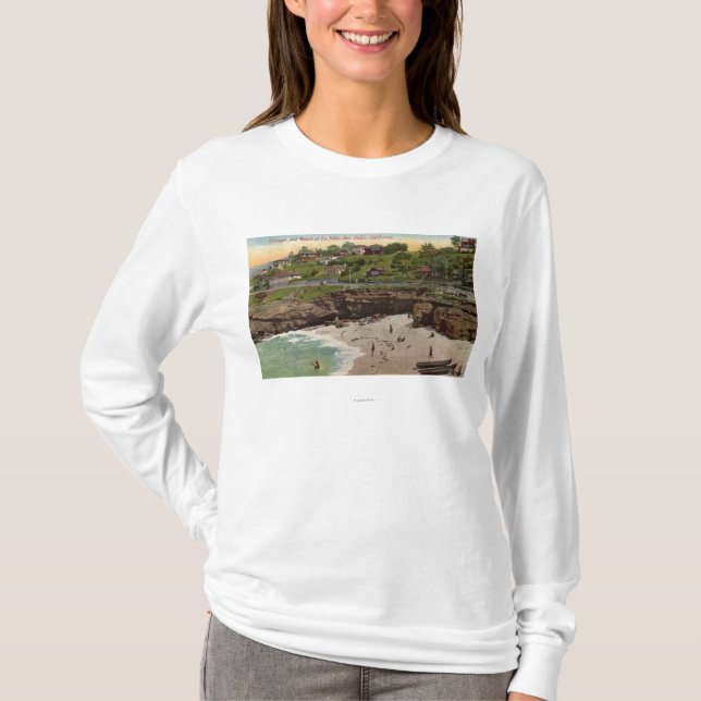 Camiseta Casas de campo e praia em La Jolla (Frente)