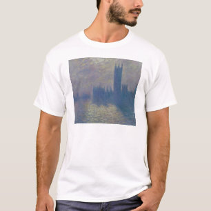 Camiseta Casas de Claude Monet   do parlamento, céu
