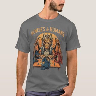 Camiseta Casas de jogos engraçadas e humanos RPG Paródia Ga
