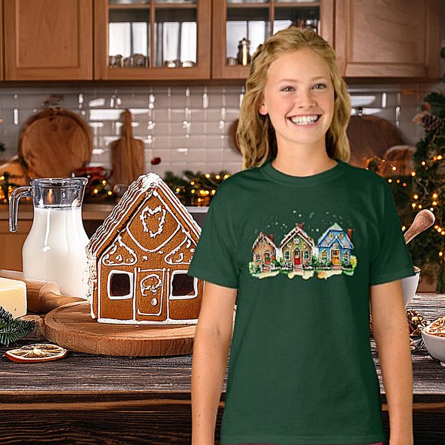 Camiseta Casas de pão de gengibre (Criador carregado)