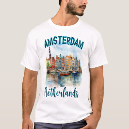 Camiseta Casas do Canal em Amsterdã: Países Baixos