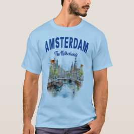 Camiseta Casas do Canal em Amsterdã: Países Baixos