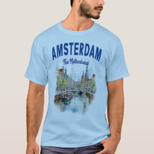 Camiseta Casas do Canal em Amsterdã: Países Baixos