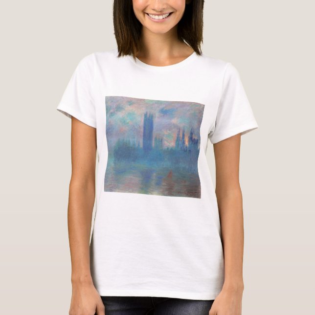 Camiseta Casas do Parlamento (Londres), Monet (Frente)