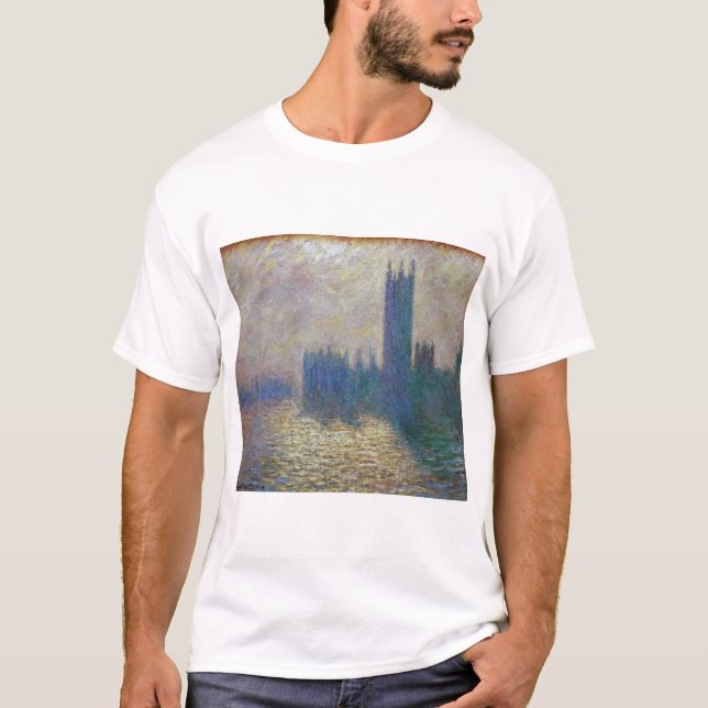 Camiseta Casas do Parlamento (Londres), Monet (Frente)