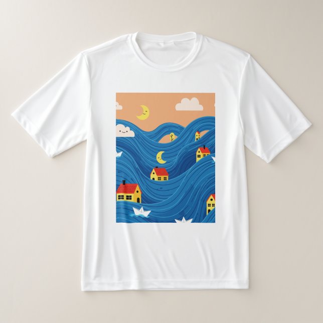 Camiseta Casas e barcos (Postura )