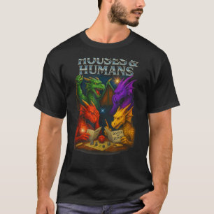 Camiseta Casas E Humanos Novela Engraçada Rpg Gamer Homens
