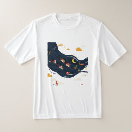 Camiseta Casas no cabelo