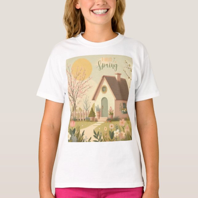Camiseta Casca com primavera (Frente)