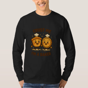 Camiseta Casca Me Sou um Padeiro Divertido Torta e Tarte De