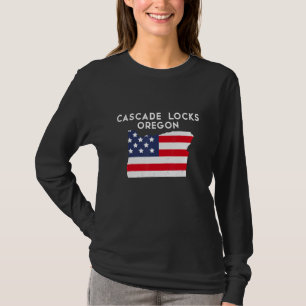 Camiseta Cascade Locks Oregon EUA State America Viagem Oreg