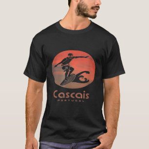 Camiseta Cascais Portugal surfing em surfe no surfe