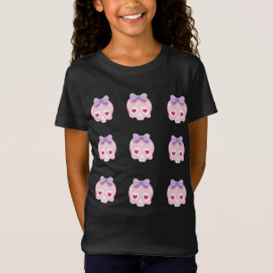 Camiseta Cascas rosa de pastel branco personalizado