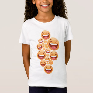 Camiseta cascata de rostos sorridentes