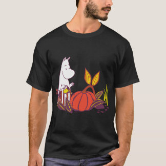 Camiseta Cascata de texto azul Moomin