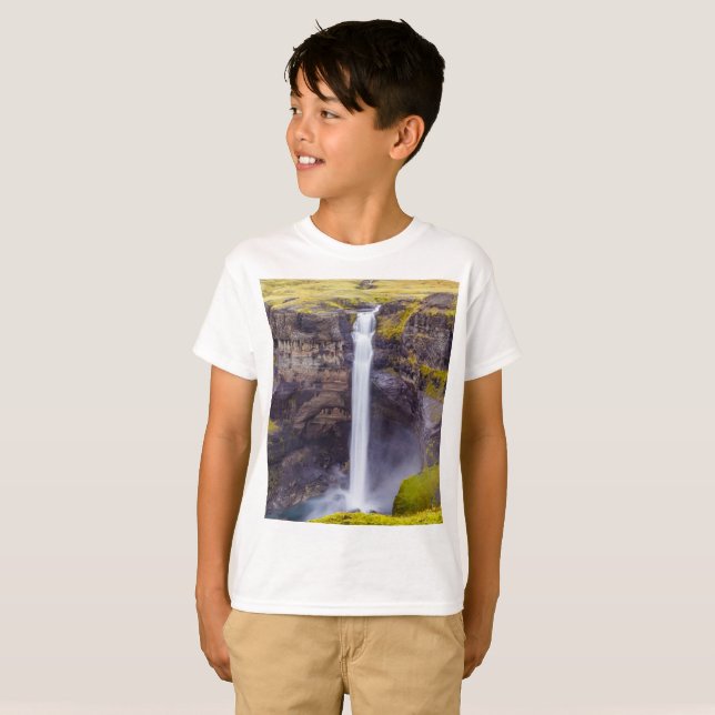 Camiseta Cascata do Haifox, Islândia (Frente Completa)