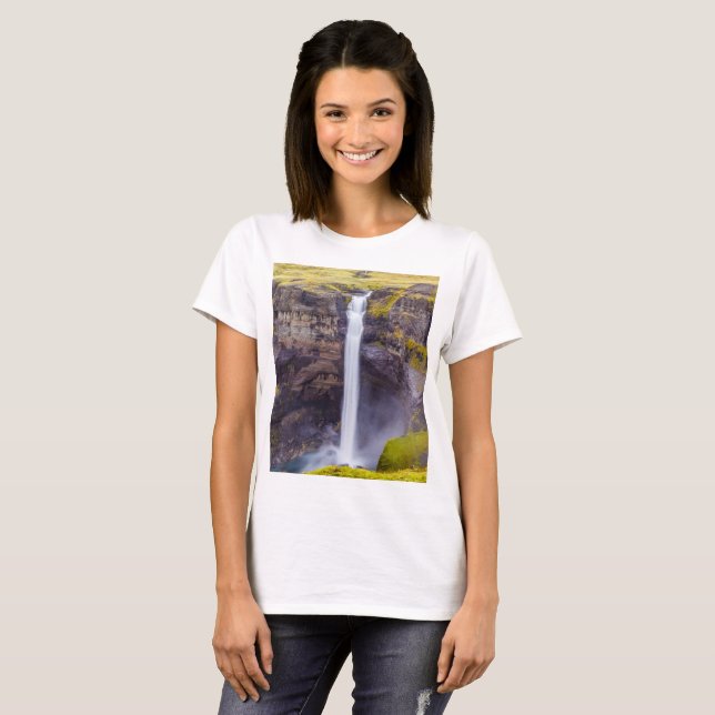 Camiseta Cascata do Haifox, Islândia (Frente Completa)