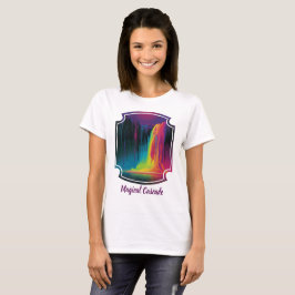 Camiseta Cascata mágica, serenidade cativante
