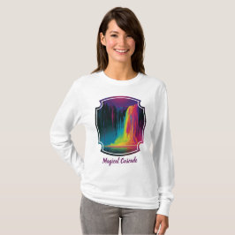 Camiseta Cascata mágica, serenidade cativante