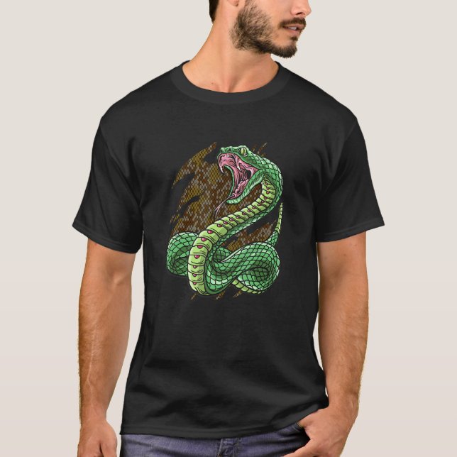 Camiseta Cascavel Para Criadores De Cobra, Cobra (Frente)