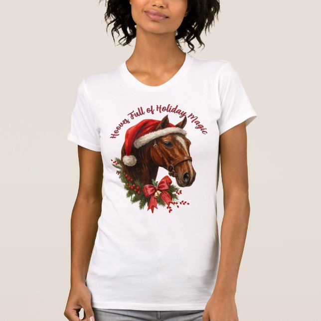 Camiseta Cascos cheios de Magia de Natal (Frente)