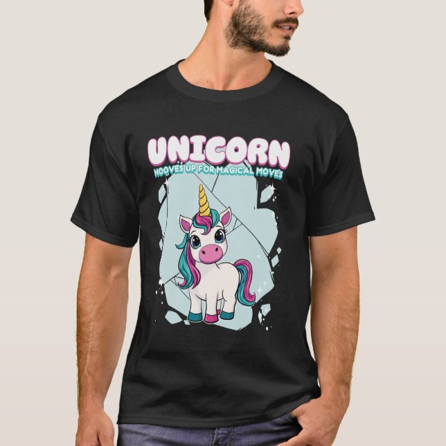 Camiseta Cascos de Unicórnio para Movimentos Mágicos Unicór (Frente)