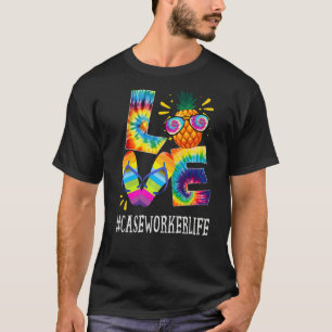 Camiseta Case Worker Love Pineapple Summer Off Duty Tie Dy