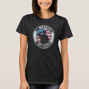 Camiseta Casei-Me Com O Hero American Flag Veterans Day Pat