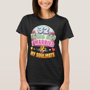 Camiseta Casei-Me Com O Meu Colaborador Há 32 Anos.