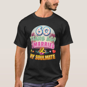 Camiseta Casei-Me Com O Meu Colaborador Há 60 Anos E Casei-