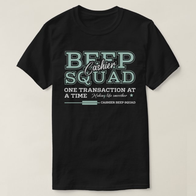 Camiseta Cashier Beep Squad (Frente do Design)