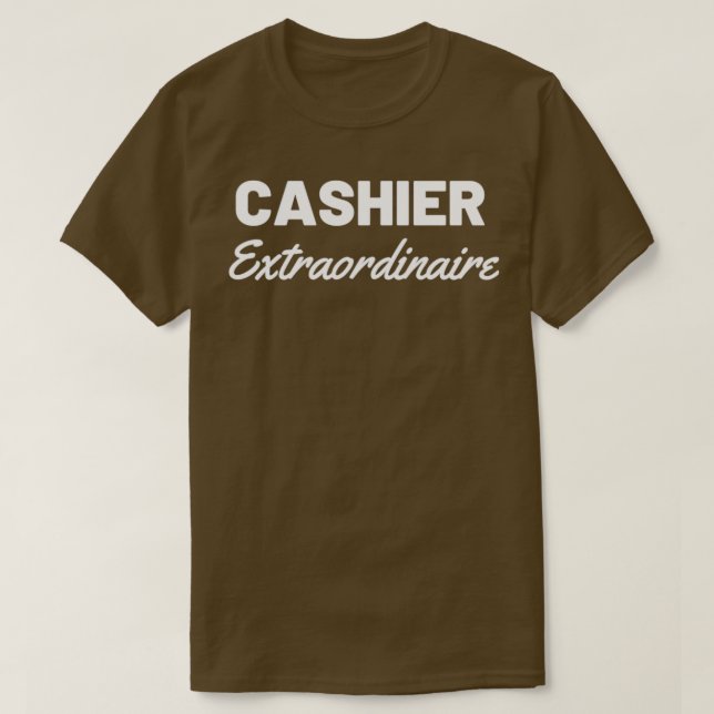 Camiseta Cashier Extraordinaire (Frente do Design)