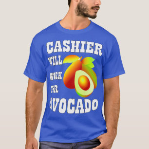 Camiseta Cashier trabalhará para o Avocado