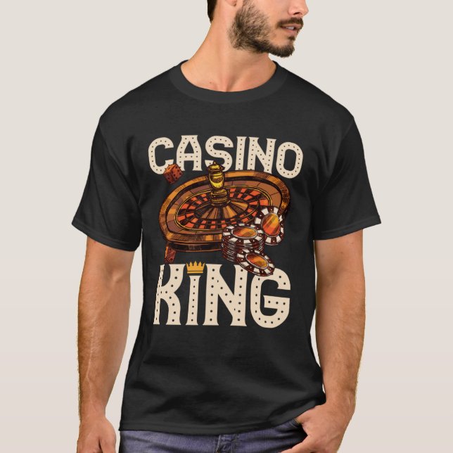 Camiseta casino for men casino king gambler (Frente)