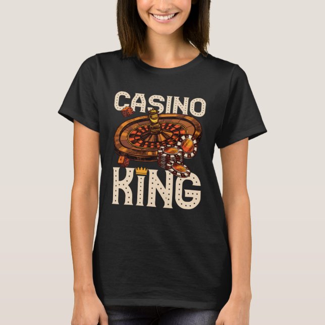 Camiseta casino for men casino king gambler (Frente)
