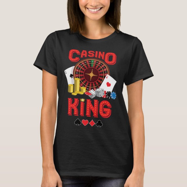 Camiseta casino for men casino king gambler  1 (Frente)