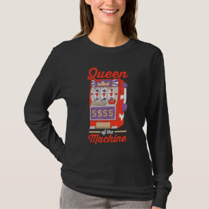 Camiseta Casino Gambler Jogo Rainha Da Máquina 1