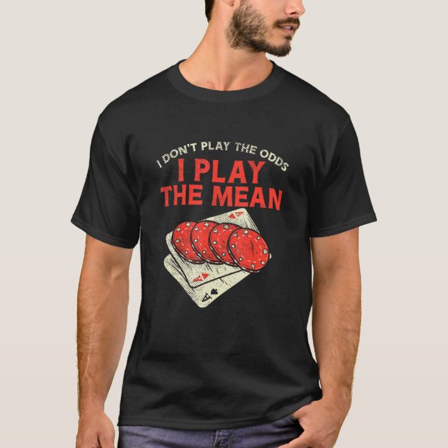 Camiseta Casino Gambler Para A Máquina De Slot Tocar A Médi (Frente)