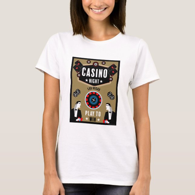 Camiseta Casino Gambling Poker Roulette (Frente)