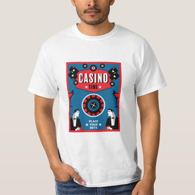 Camiseta Casino Gambling Poker Roulette (Frente)