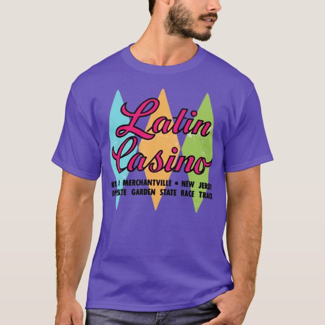 Camiseta Casino latino - Cherry Hill, Nova Jersey - Vintage (Frente)