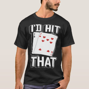 Camiseta casino para homens eu ia bater no jogador 1