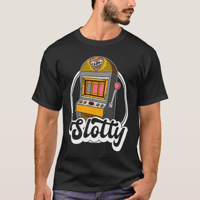 Camiseta Casino slot machines gambler gambling pub saying   (Frente)