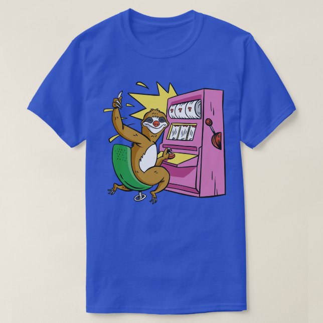Camiseta Casino Sloth (Frente do Design)