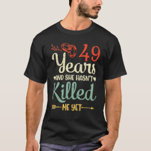 Camiseta Casou 49 anos e ainda não me casou