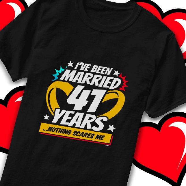 Camiseta Casou-se 41 Anos Engraçado 41ruas Casando Aniversá (Criador carregado)