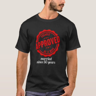 Camiseta Casou-se 50 Anos Engraçado 50º Aniversário de Casa