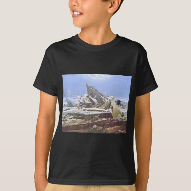 Camiseta Caspar David Friedrich - O Mar Polar (Frente)